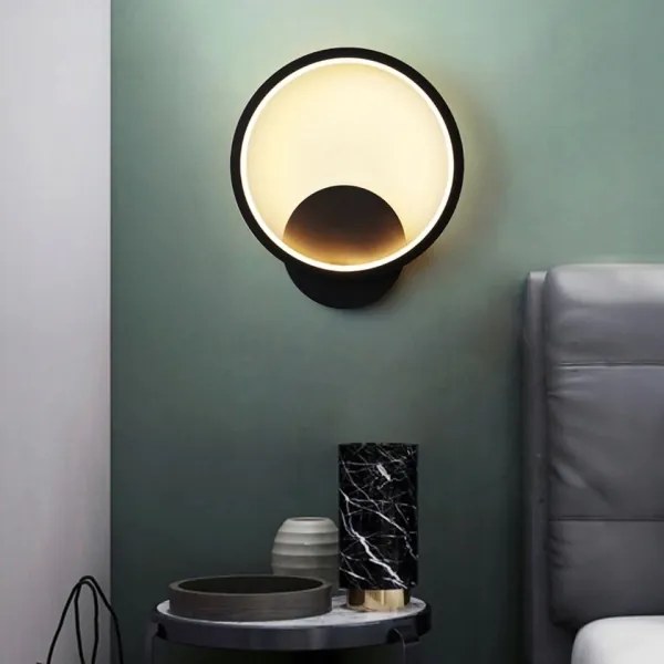 LED nástenné svietidlo LED/14W/230V čierne