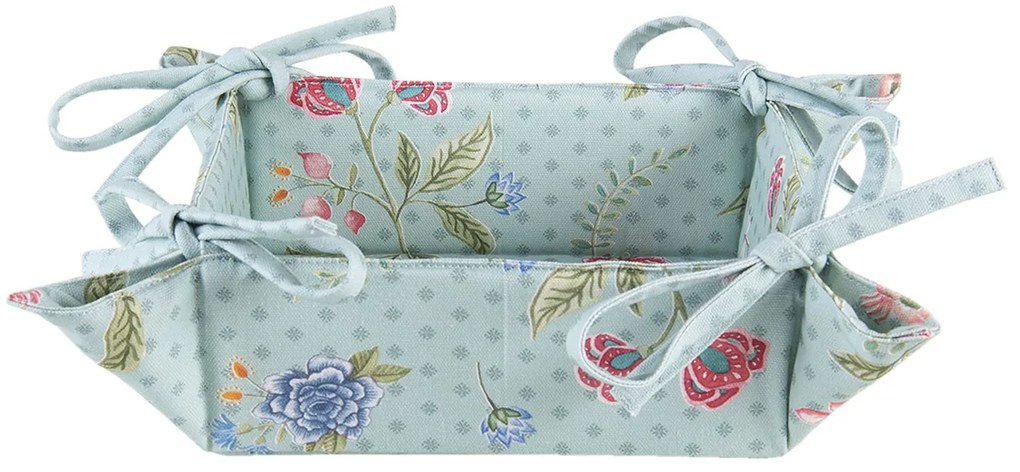 Textilní košík na pečivo Bloom Like Wildflowers - 35*35*8 cm