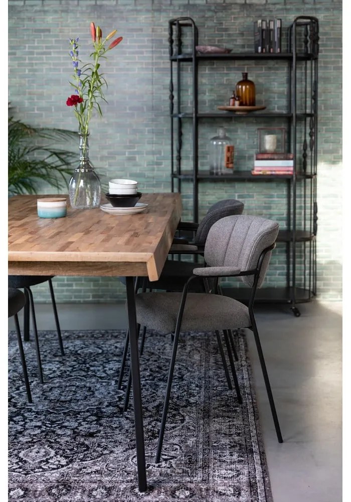 Antracitové jedálenské stoličky v súprave 2 ks Jolien – White Label