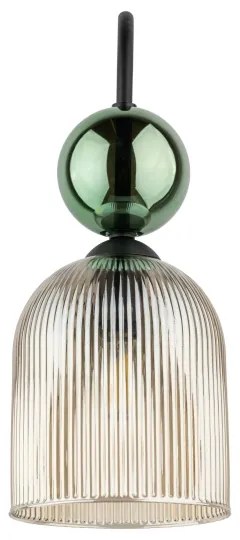 Nástenné svietidlo SOPHIA 1xE14/10W/230V čierna/zelená/dymová béžová