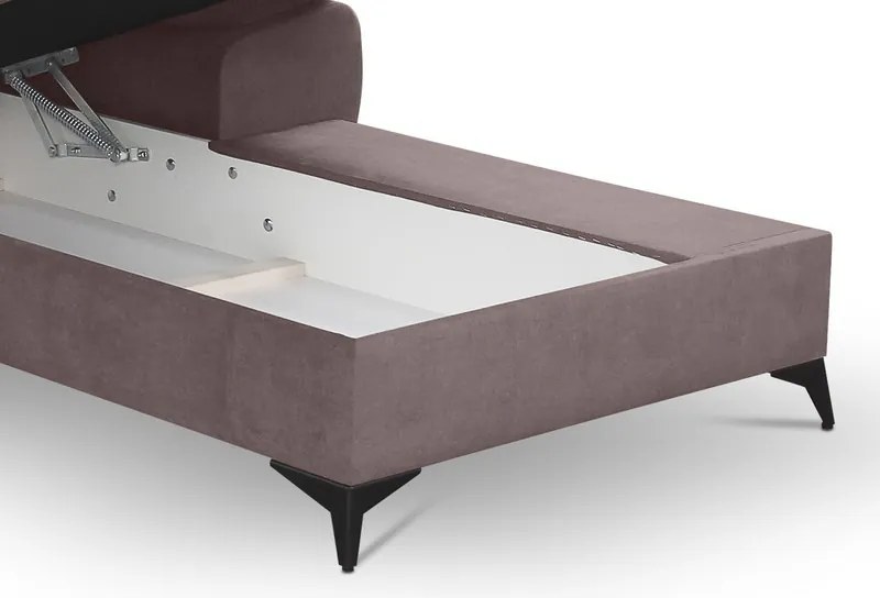 Rohová sedacia súprava Scala, staroružová látka, pravý roh