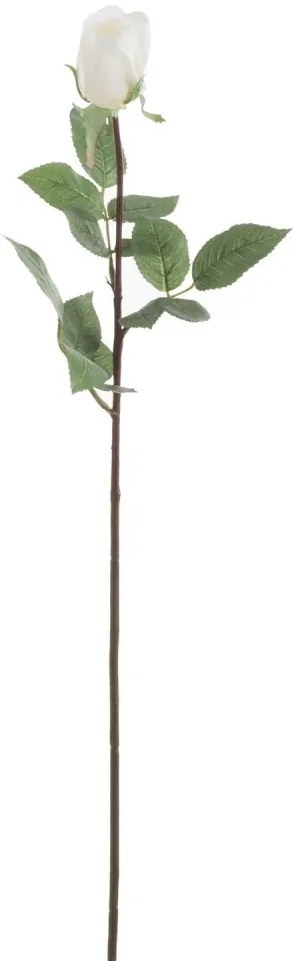 Dlhá biela umelá ruža Rose - 12,5 * 74 cm