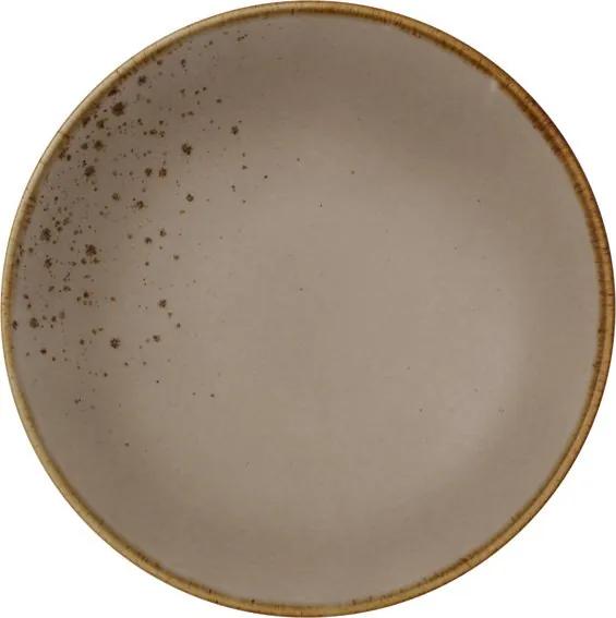 Villeroy & Boch Vivo Stone Ware Brown hlboký tanier, Ø 21,5 cm