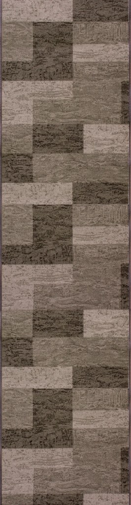 Associated Weavers, Protišmykový behúň na mieru Icona 44, šíre 80 cm, hnedá, chodba / predsieň