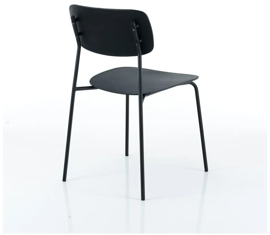 Čierne jedálenské stoličky v súprave 2 ks Primary - Tomasucci