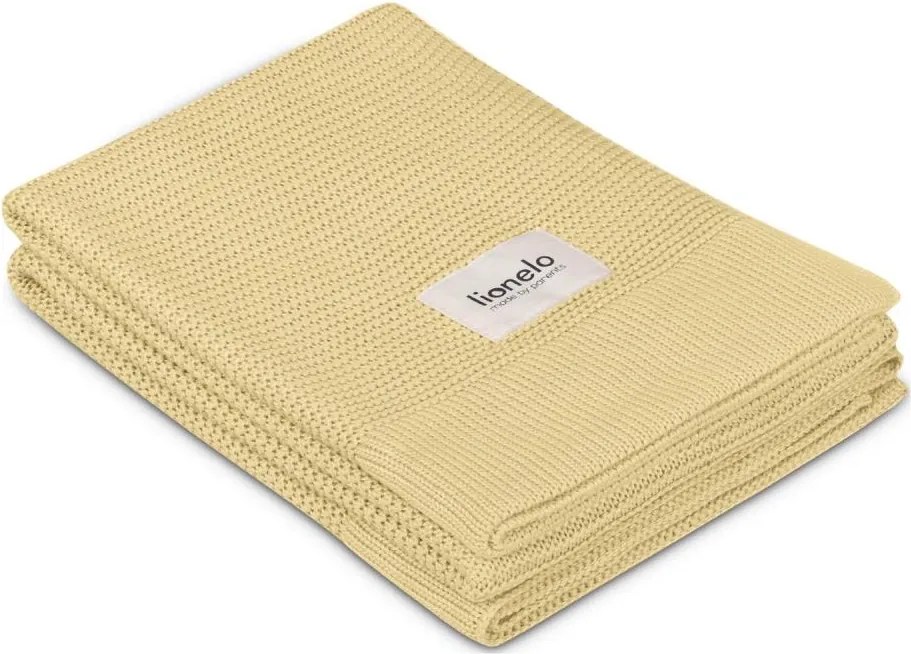 Lionelo - Bambusová deka BAMBOO BLANKET 75x100 cm citrónovo žltá