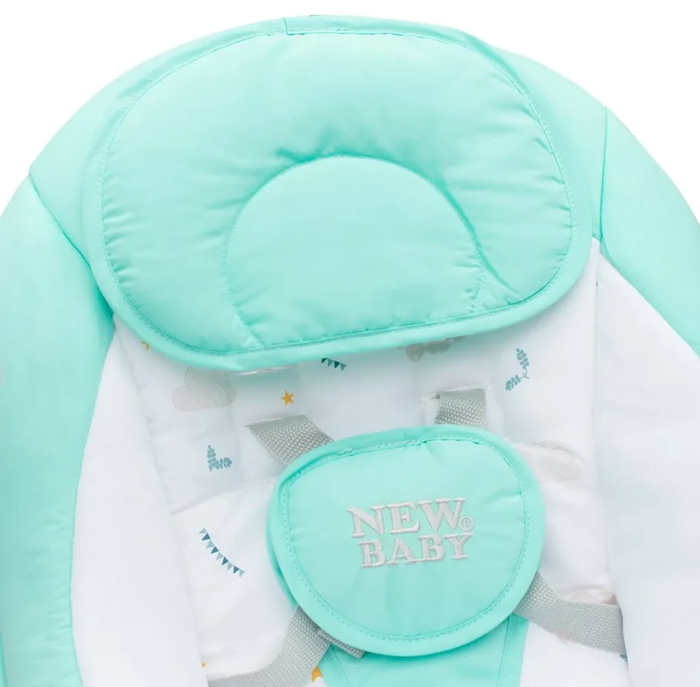 Detské hojdacie lehátko NEW BABY TEDDY Mint