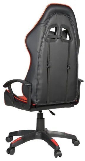 Herná stolička VARR Zolder čierna/červená