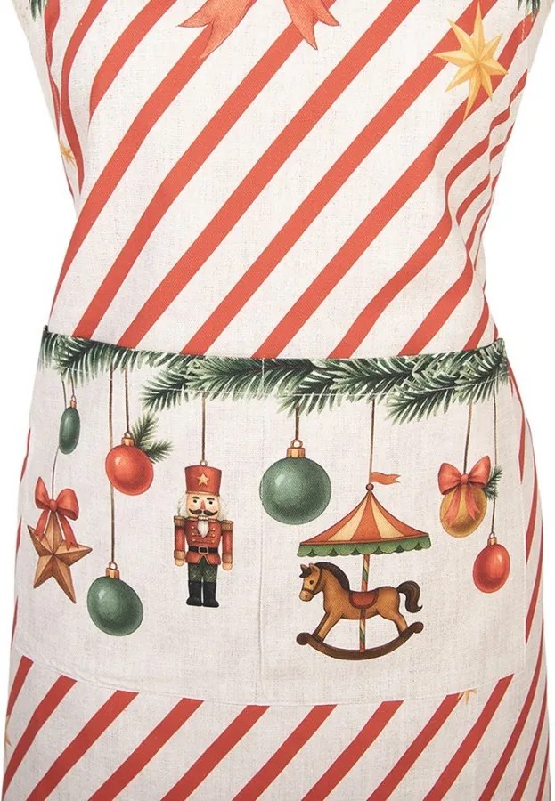 Vianočná bavlnená zástera Christmas Carousel Dream - 70*85 cm