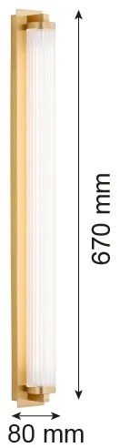 Argon 8622 - LED Nástenné svietidlo HAMPTON LED/34W/230V 3000K mosadz