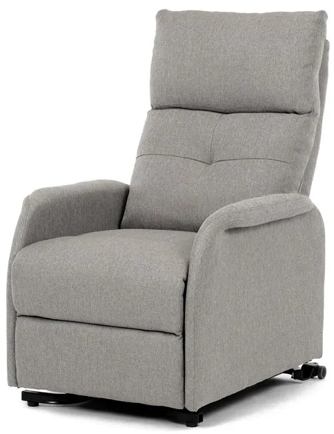 Autronic BONTEC Polohovacie kreslo, elektrické káblové ovládanie, krémová, látka, TV-5482 CRM2 Farba: Šedá