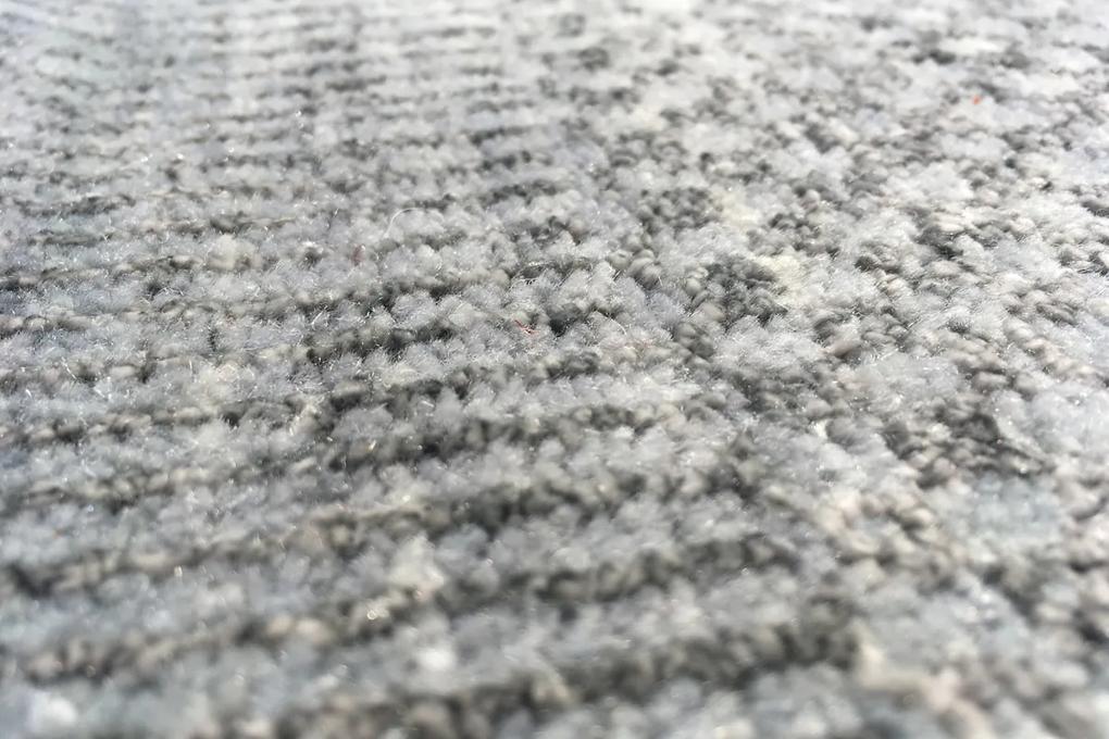Diamond Carpets koberce Ručne viazaný kusový koberec Diamond DC-JK 3 Silver / blue - 120x170 cm