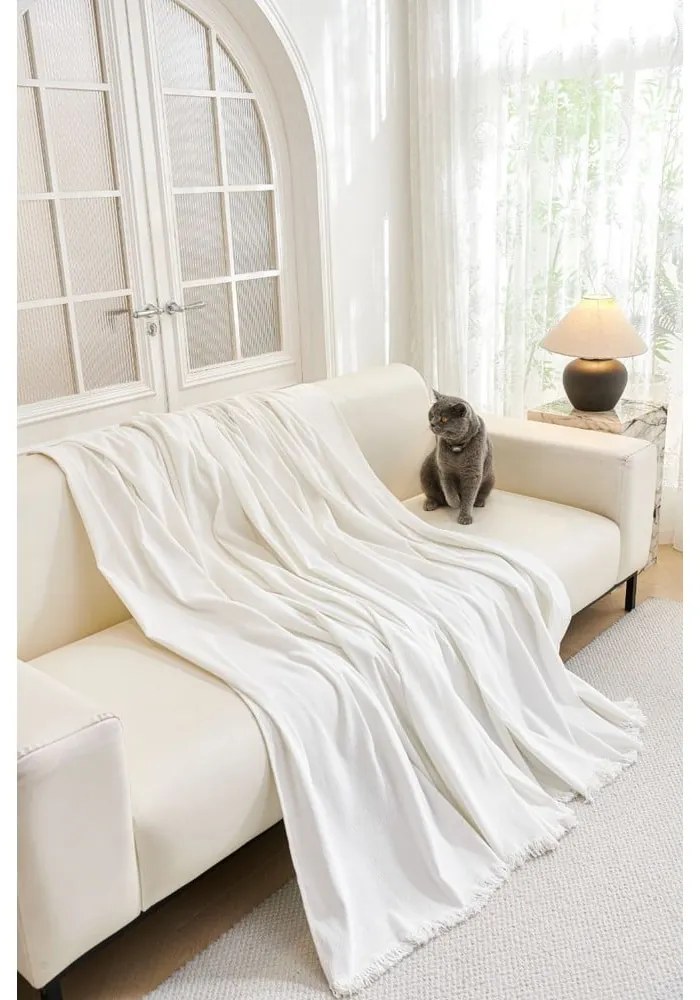 Biely 3-miestny poťah na pohovku Talo – Filumi