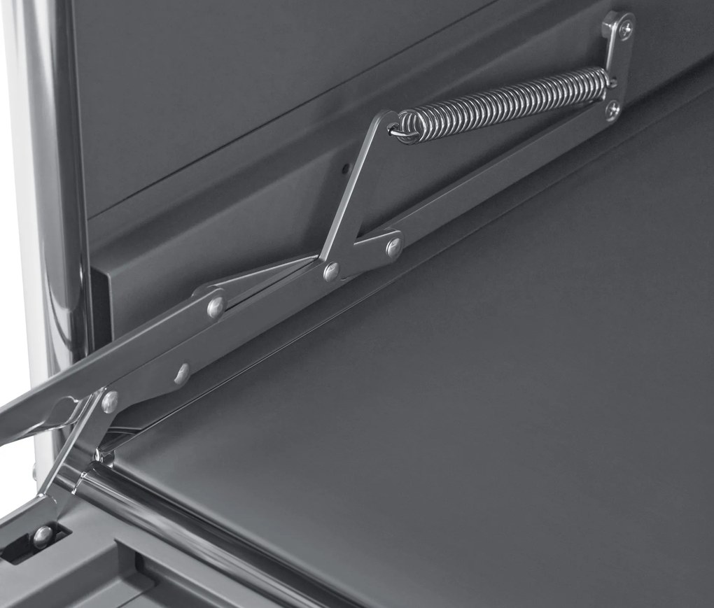 Kovový regál »CN3« s 3 priehradkami, sivý