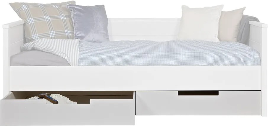 Biela zásuvka pod posteľ WOOOD Jade