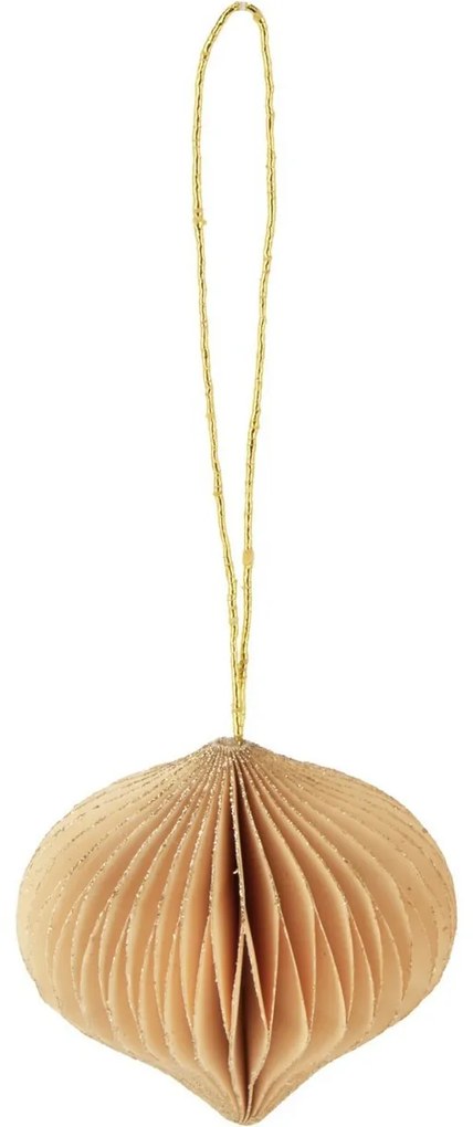 Súprava 9 ks vianočných ozdôb Ornaments, zlato-béžová, 6 cm, honeycomb