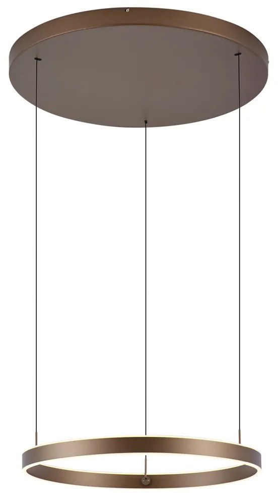 Dizajnové závesné svietidlo tmavý bronz s 3-stupňovým stmievaním - Titmus