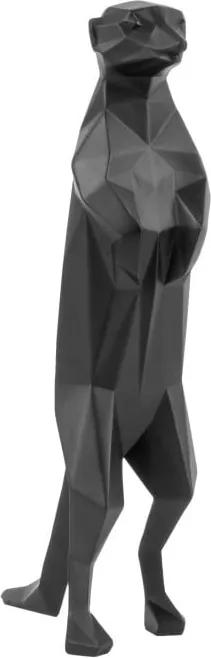Matne čierna soška PT LIVING Origami Meerkat
