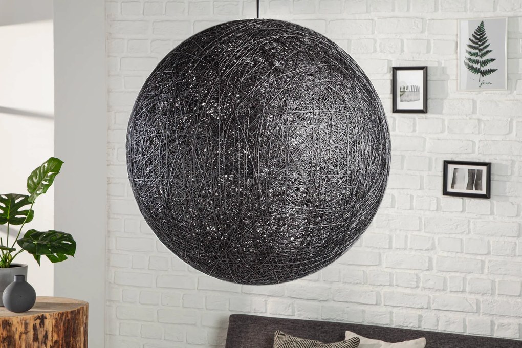 Závesné svetlo Cocooning black 60cm