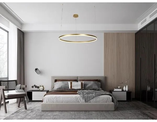 LED Stmievateľný luster na lanku LED/72W/230V 3000-6500K + diaľkové ovládanie