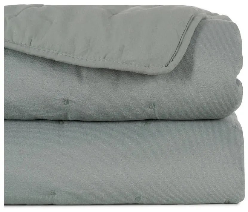 Sivozelený prešívaný pléd 230x280 cm – Ixia