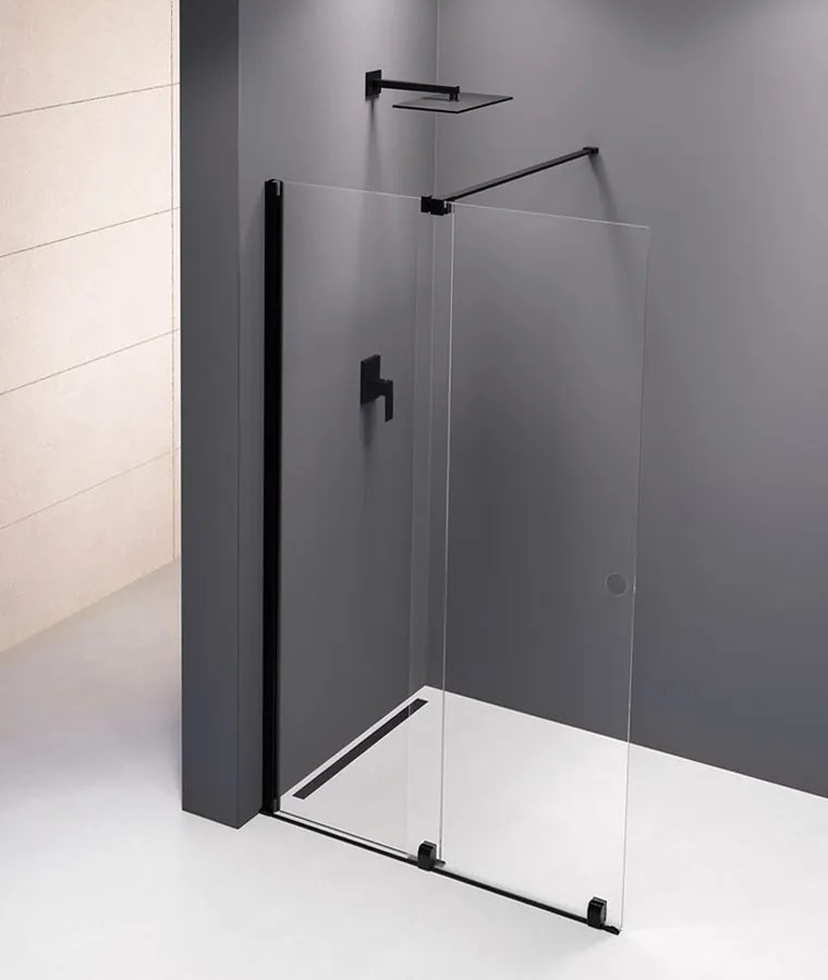 Polysan Polysan, MODULAR SHOWER zástena s pojazdy 1000 mm, čierna, MS5-100B