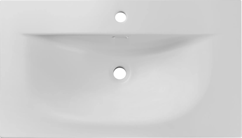Comad Nábytkové keramické umývadlo SKY 1 80 DP MATT WHITE, 81x46 cm, biela matná