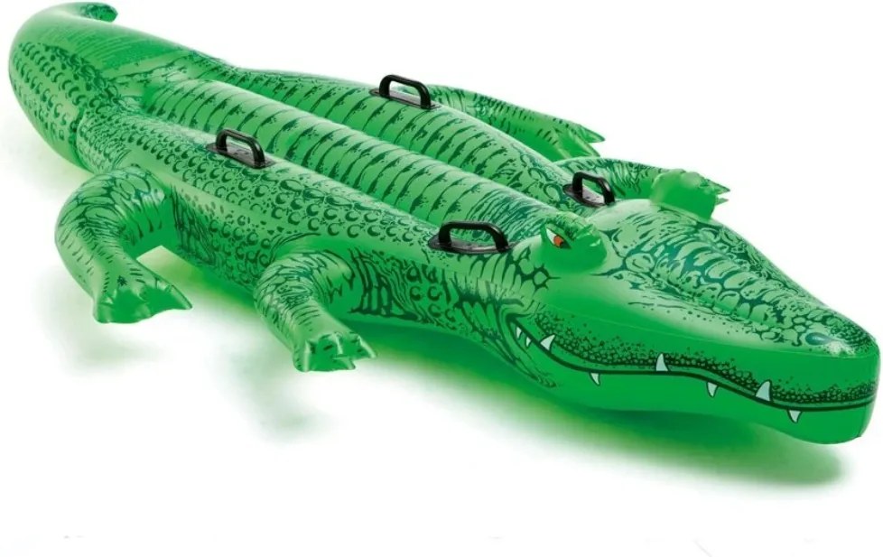 INTEX Nafukovací krokodíl s rukoväťami 203 x 114 cm