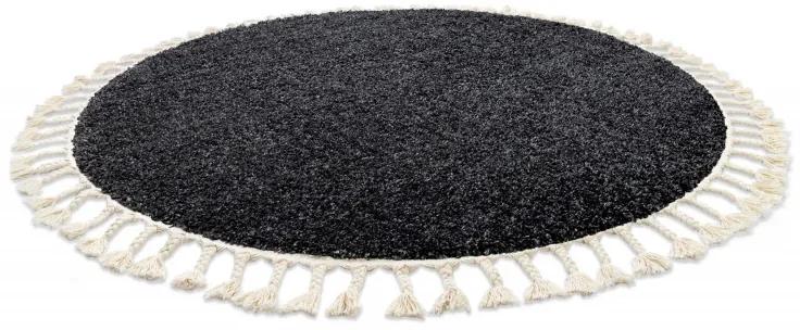 Dywany Łuszczów Kusový koberec Berber 9000 grey kruh - 120x120 (priemer) kruh cm