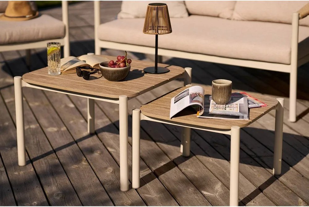 Sivobéžové kameninové šálky v súprave 4 ks 360 ml Viola – House Nordic