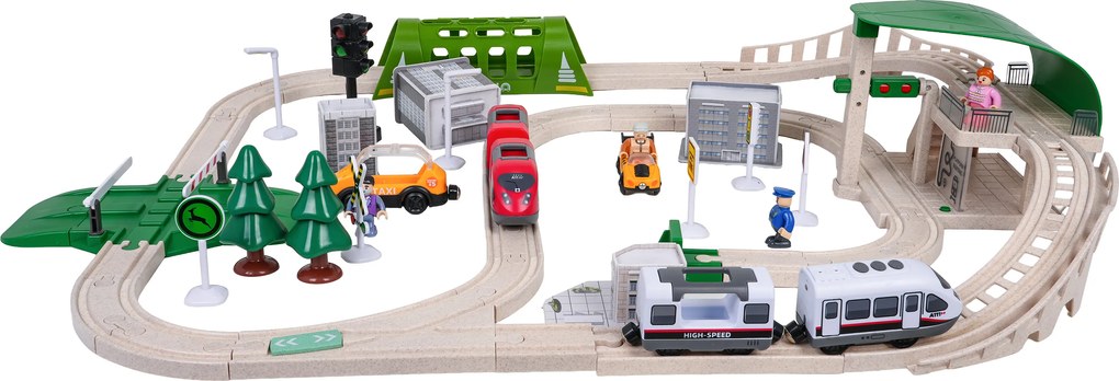 Ramiz Železničné mesto so svetlami a zvukom Funkcia 80el.