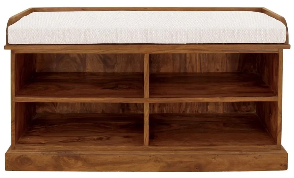 furniture-nabytek.cz - Dřevěný botník s lavicí 105x60x40 z masivu palisandr