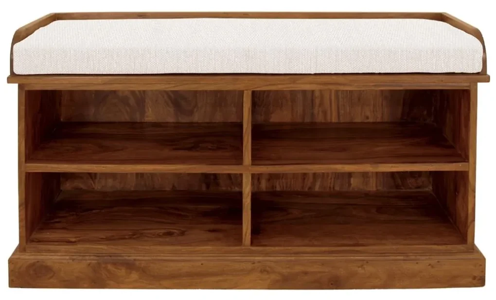 furniture-nabytek.cz - Drevený botník s lavicou 105x60x40 z masívu palisander