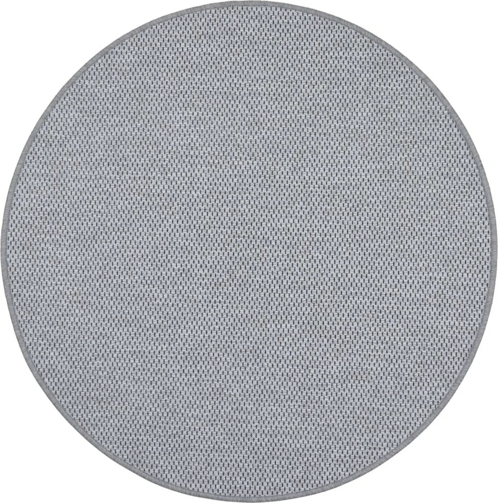 Timzo, AKCIA: 120x120 (průměr) kruh cm Kusový koberec Nature platina kruh, šedá, chodba / predsieň