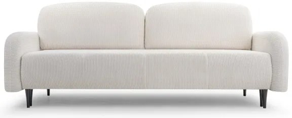 Rozkladacia čalúnená trojmiestna pohovka CLOUDY krémová