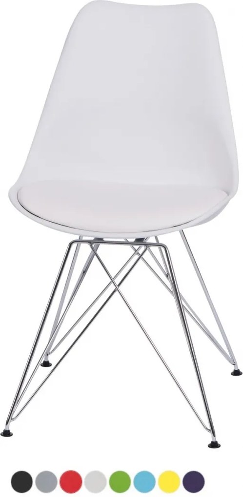 NORDIC METAL stolička, Farba biela