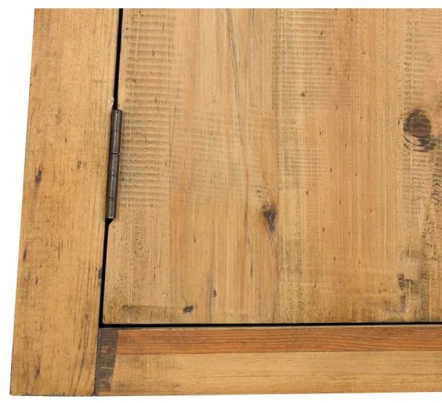 furniture-nabytek.cz - Masívna nástenná skrinka do kúpeľne Rangoon z recyklovanej borovice, lakovaná, hnedá – 42×22×70 cm