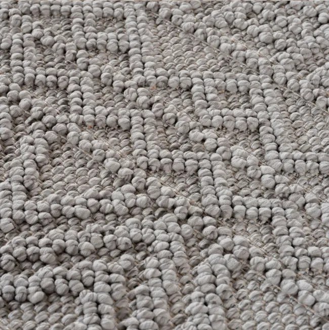 Koberec HELIX 3D Boho sivý