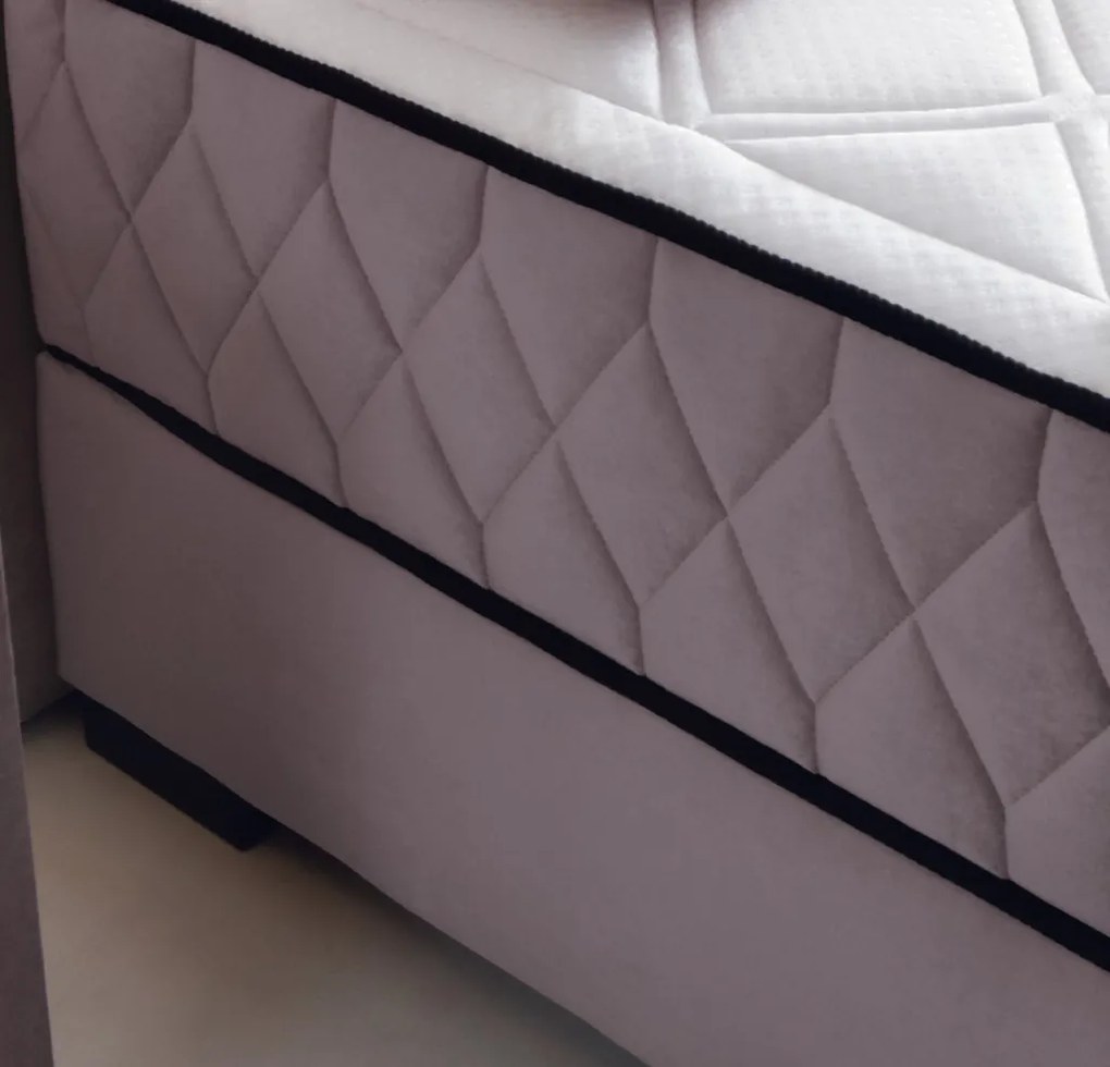 Posteľ Reve 180x200 cm, svetlo ružová