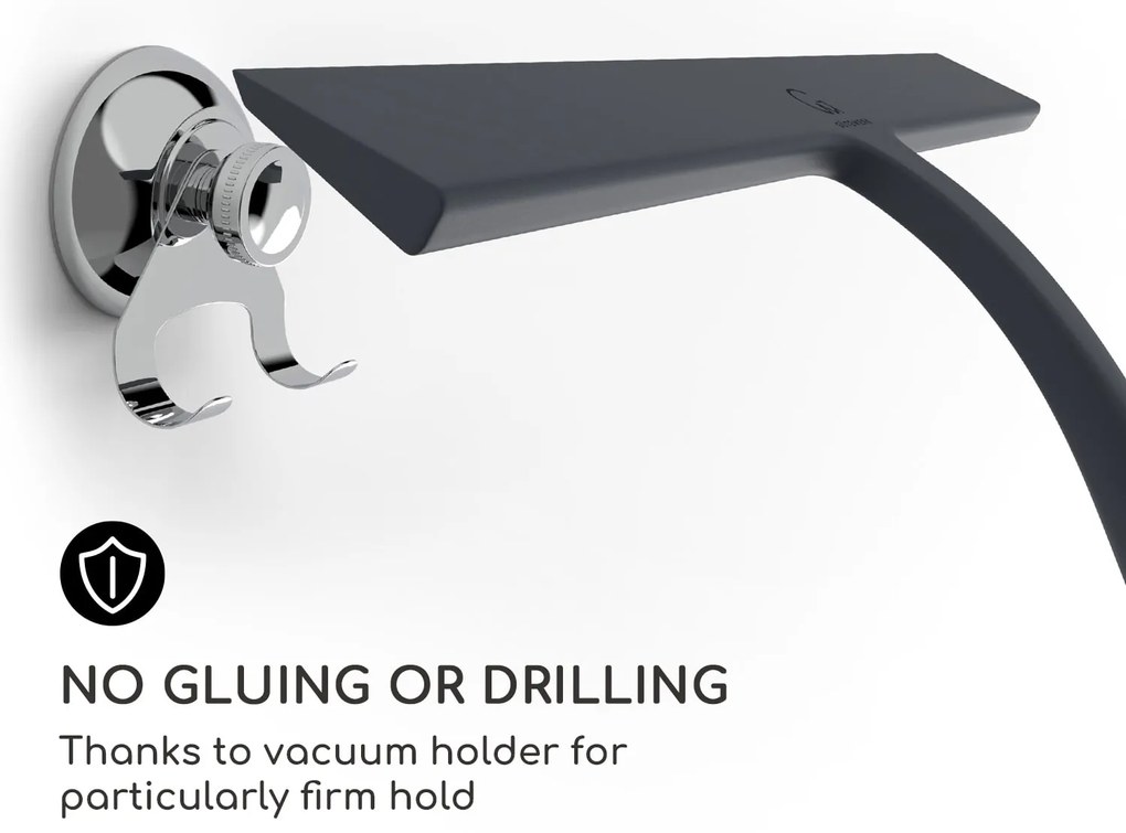 Gütewerk by blumfeldt Blaze Stierka na sprchový kút 28 cm Silikónový kryt Jadro z nehrdzavejúcej ocele Moderný dizajn