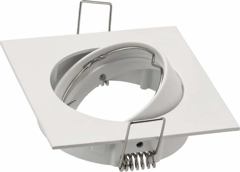 BERGE Halogénové pohyblivé svietidlo square biele