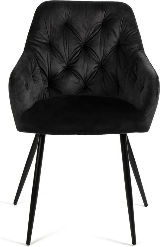 Set - 2 ks Jedálenská stolička AVENBERG LOREN, čierna