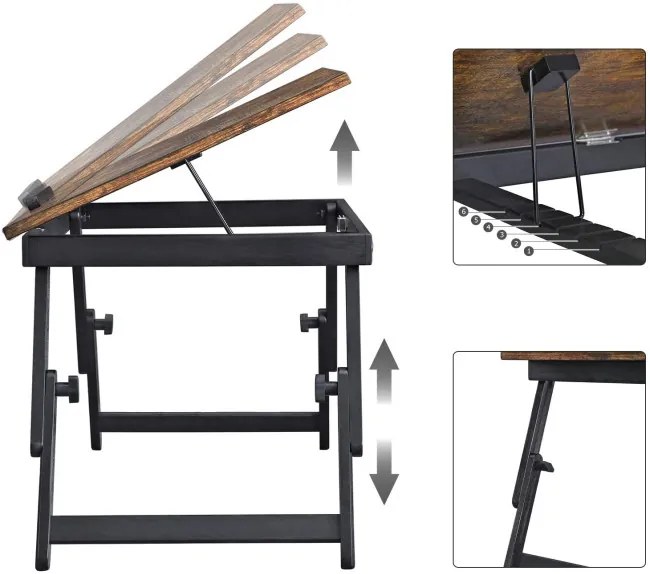 Skladací stojan na raňajky alebo laptop