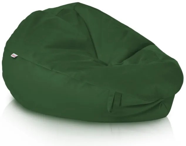 Plyšový sedací vak SAKO tmavozelený