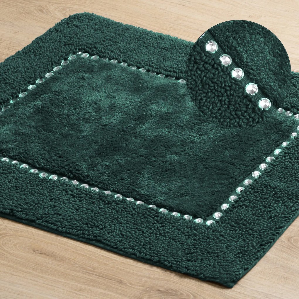 PREDLOŽKA DO KÚPEĽNE CHIC 60X90 CM TMAVOZELENÁ