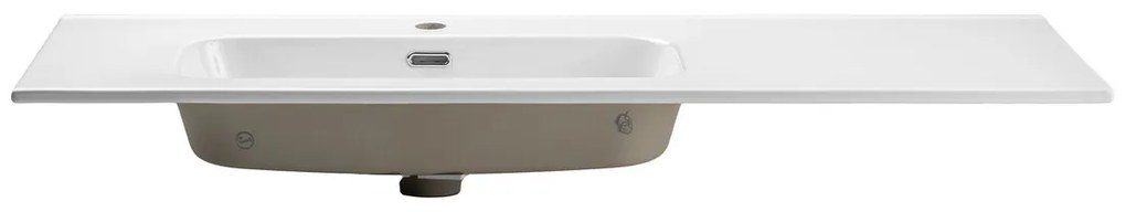 Keramické umývadlo Go 120 cm vľavo biele