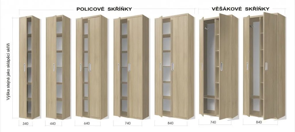 Nabytekmorava Sklápacia posteľ VS1056 MAX, 200x90cm farba lamina: agát/biele dvere, Varianta dverí: lesklé