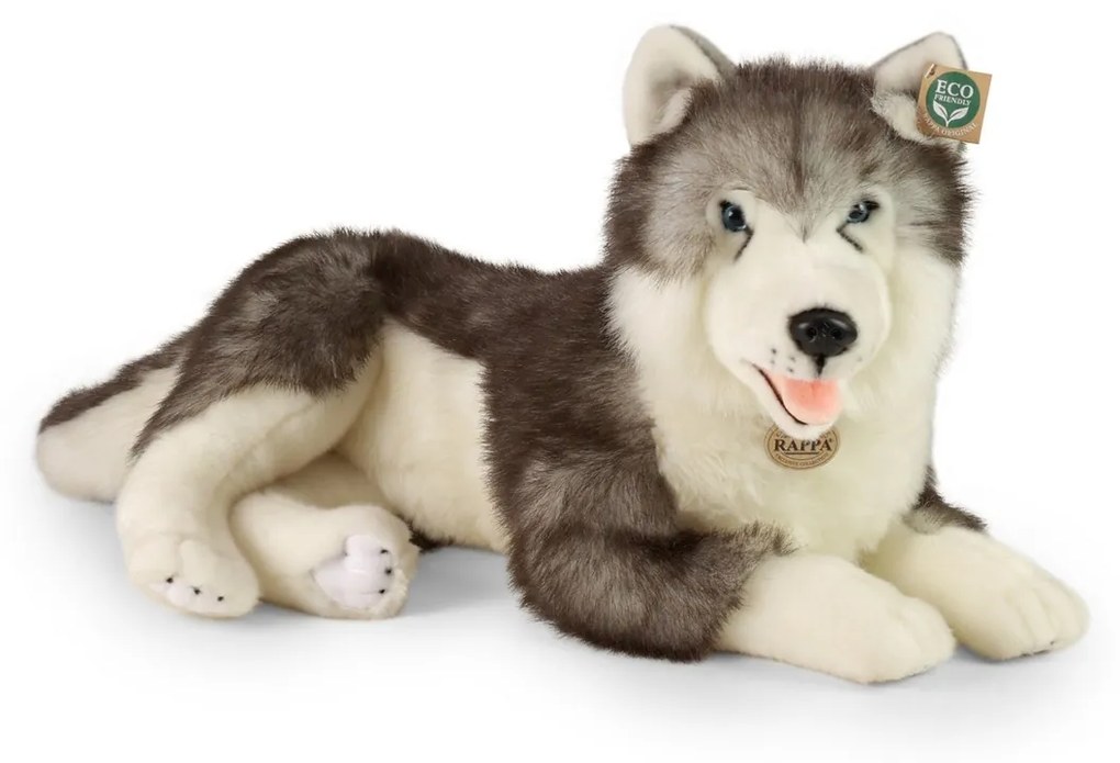 Rappa Plyšový pes husky ležiaci 60 cm