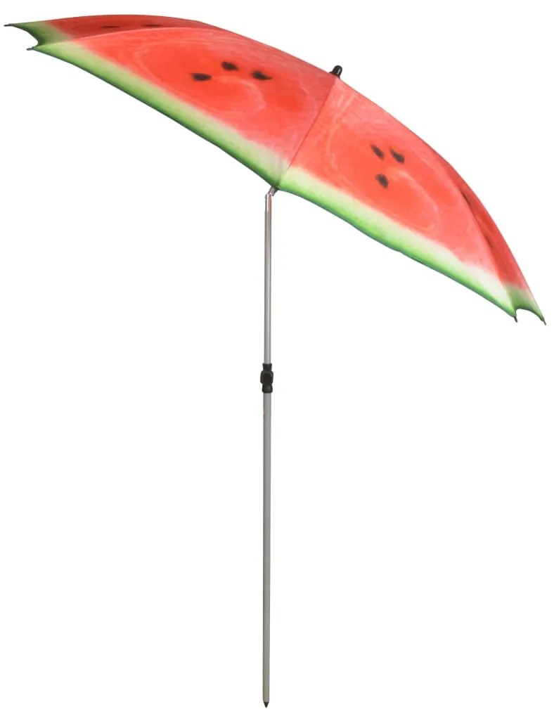 Esschert Design Slnečník "Watermelon", 184 cm, červeno-zelený melón, TP262
