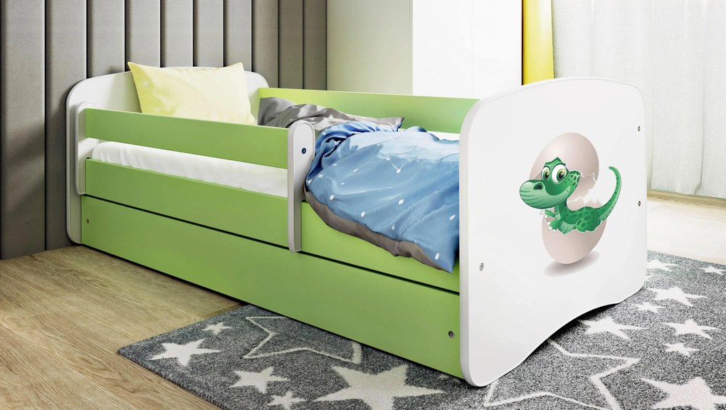 XXXLutz POSTEĽ PRE DETI A MLÁDEŽ 80/160 cm, zelená, biela MID.YOU - Detské izby - 002142000257